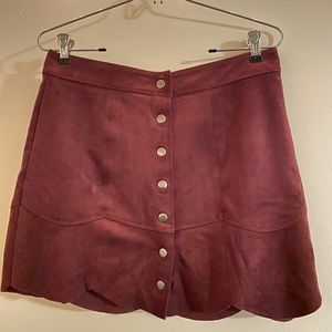 American Eagle Velvet Skirt
